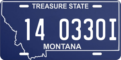 MT license plate 140330I