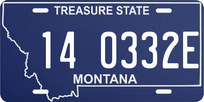 MT license plate 140332E