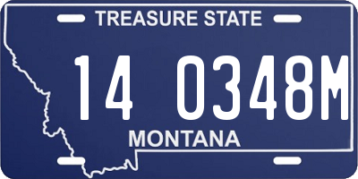 MT license plate 140348M