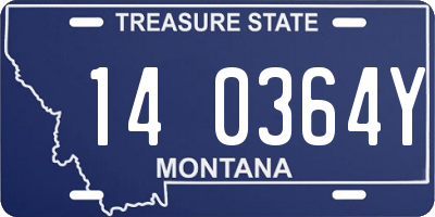 MT license plate 140364Y