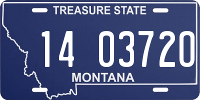 MT license plate 140372O
