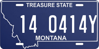 MT license plate 140414Y