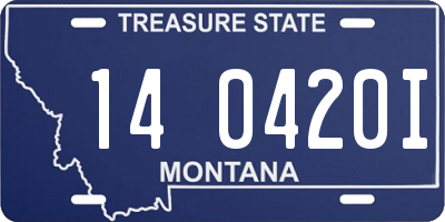 MT license plate 140420I