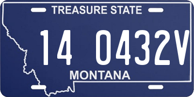 MT license plate 140432V