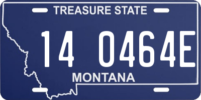 MT license plate 140464E