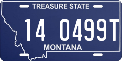 MT license plate 140499T