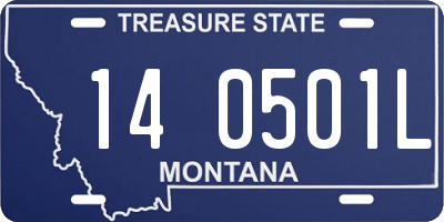 MT license plate 140501L