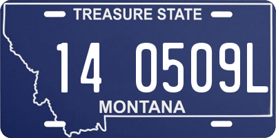 MT license plate 140509L