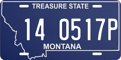 MT license plate 140517P