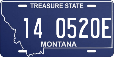 MT license plate 140520E