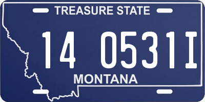 MT license plate 140531I