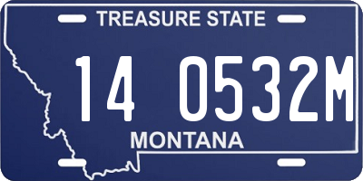 MT license plate 140532M