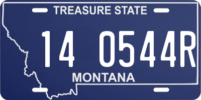 MT license plate 140544R