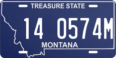 MT license plate 140574M