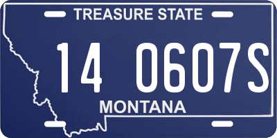 MT license plate 140607S