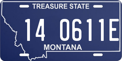 MT license plate 140611E
