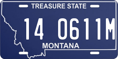 MT license plate 140611M