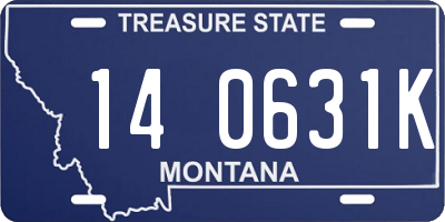 MT license plate 140631K