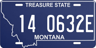 MT license plate 140632E