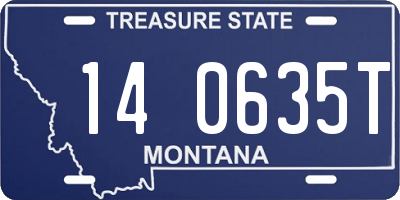 MT license plate 140635T