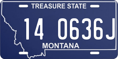 MT license plate 140636J