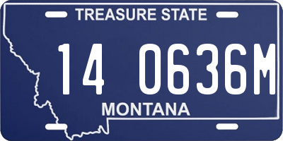 MT license plate 140636M