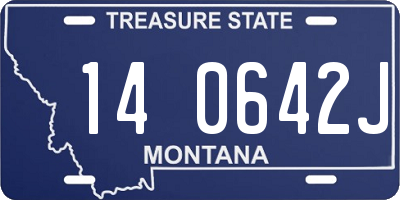 MT license plate 140642J