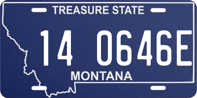 MT license plate 140646E