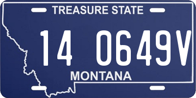 MT license plate 140649V