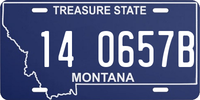 MT license plate 140657B