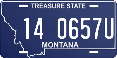 MT license plate 140657U