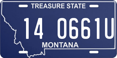 MT license plate 140661U