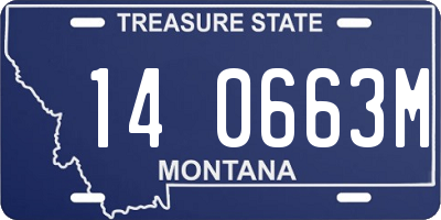 MT license plate 140663M