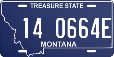 MT license plate 140664E