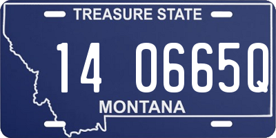 MT license plate 140665Q