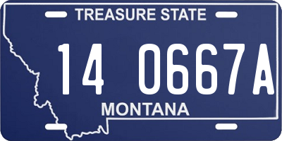 MT license plate 140667A