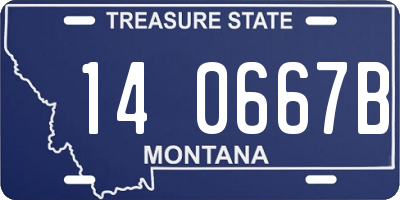 MT license plate 140667B
