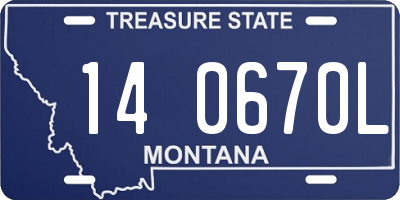 MT license plate 140670L