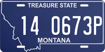 MT license plate 140673P