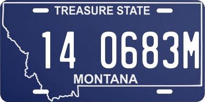 MT license plate 140683M