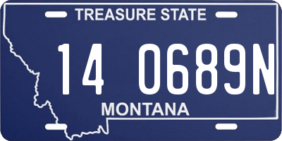 MT license plate 140689N