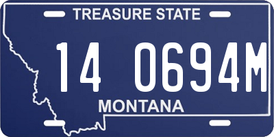 MT license plate 140694M