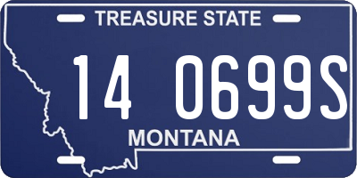 MT license plate 140699S