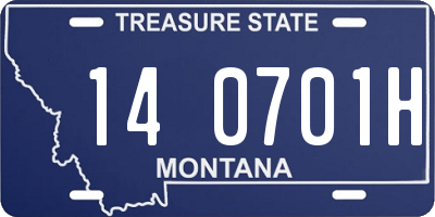 MT license plate 140701H
