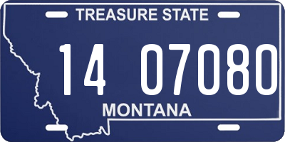 MT license plate 140708O