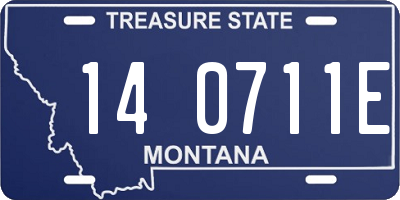 MT license plate 140711E