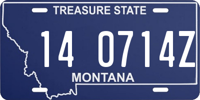 MT license plate 140714Z