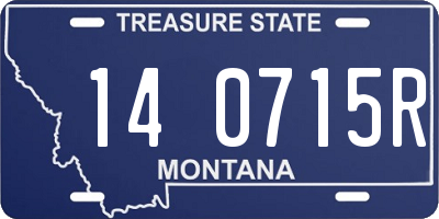 MT license plate 140715R