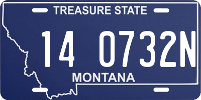 MT license plate 140732N