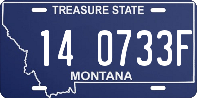 MT license plate 140733F